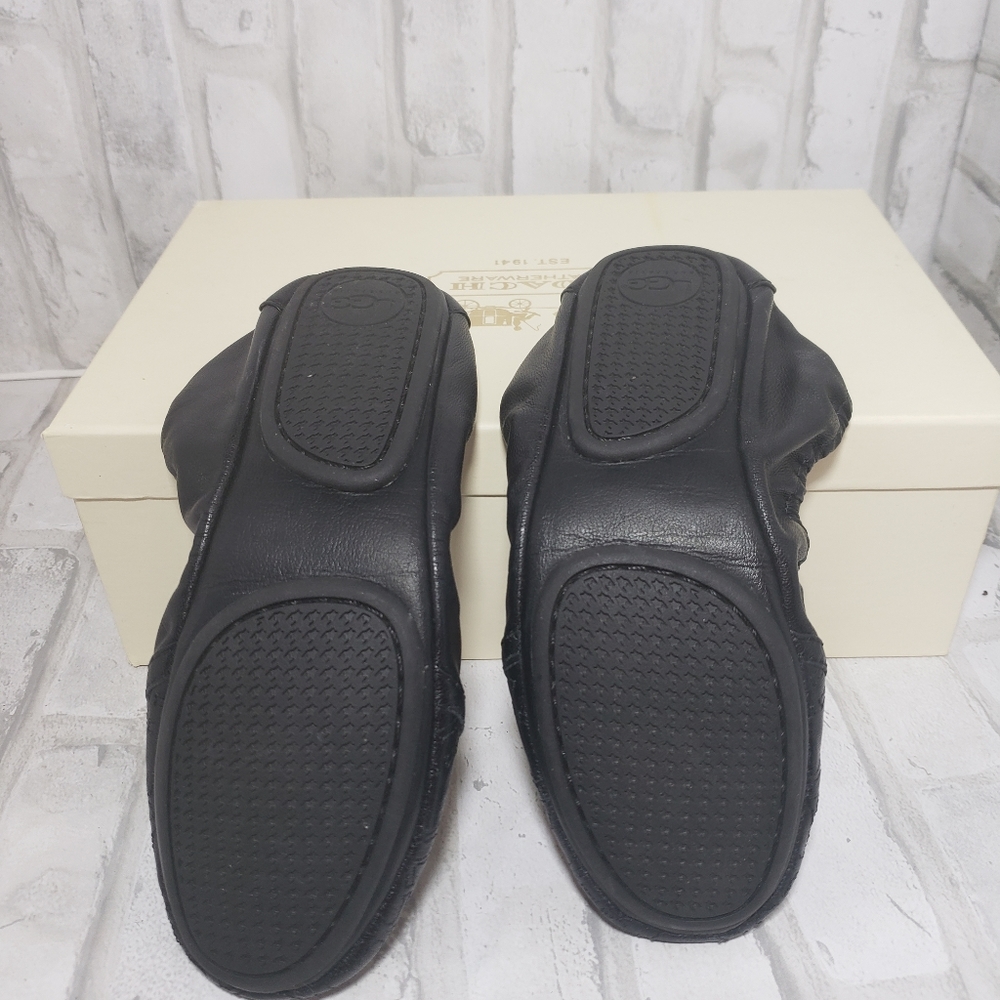 UGG Black Quilted Leather Slippers - Picture 6 of 9